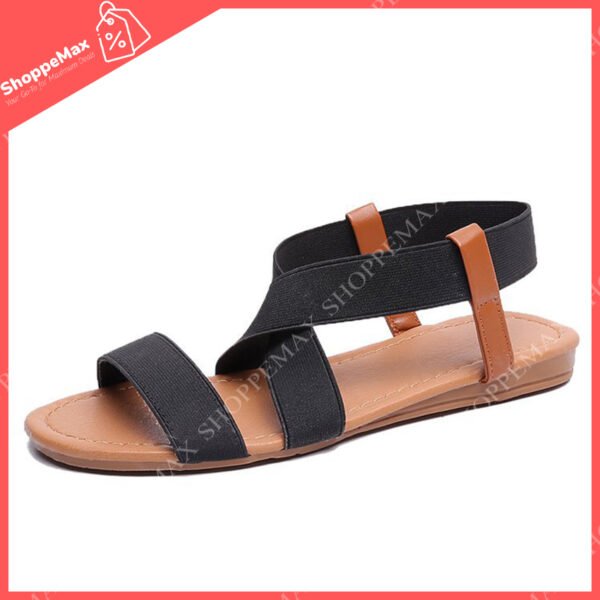 Non Slip Synthetic Leather sandals Black