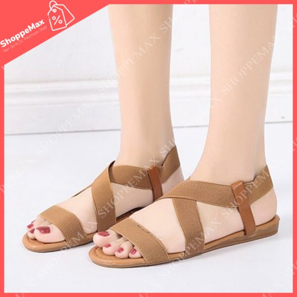 Non Slip Synthetic Leather sandals Brown