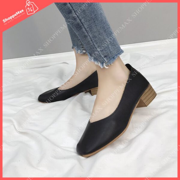ShoppeMax Low thick-heeled Women shoes VTGM1 - Image 5
