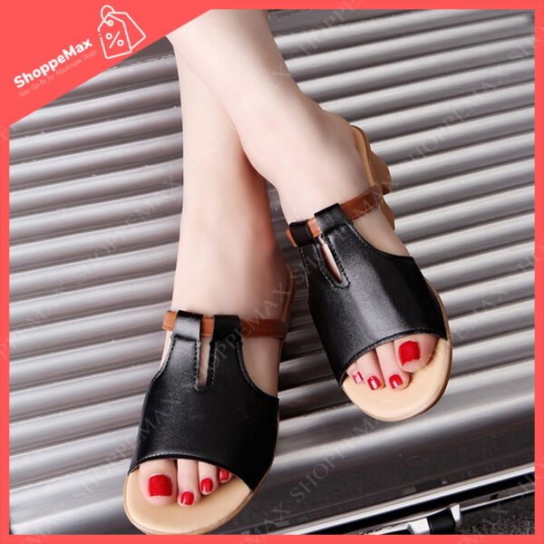 Flip flops Korean version women's sandals low-heeled wedge VTS5