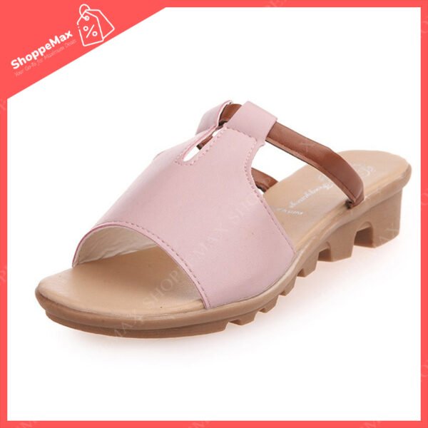 Flip flops Korean version women's sandals low-heeled wedge VTS5 - Image 4