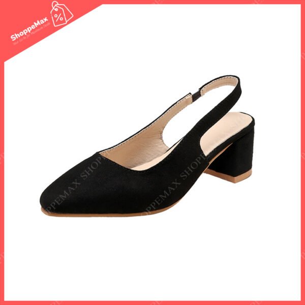 pointed toe low heel Light black