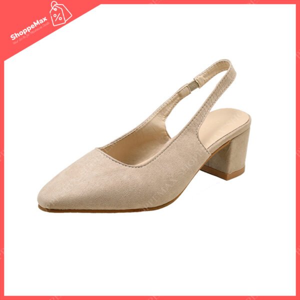 pointed toe low heel Light brown