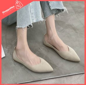 Cloth Doll Shoes pointed Beige