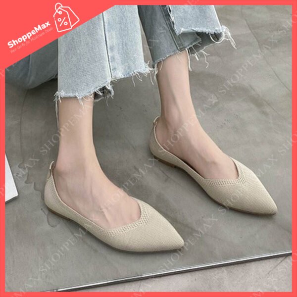 Cloth Doll Shoes pointed Beige