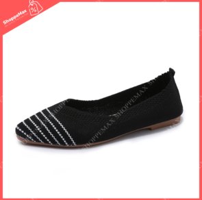 Cloth Doll Shoes pointed Black