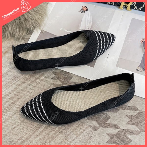Cloth Doll Shoes pointed Black